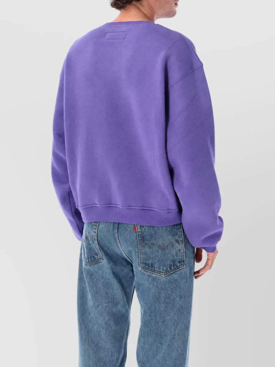 Erl Cotton Crest Crewneck Sweatshirt