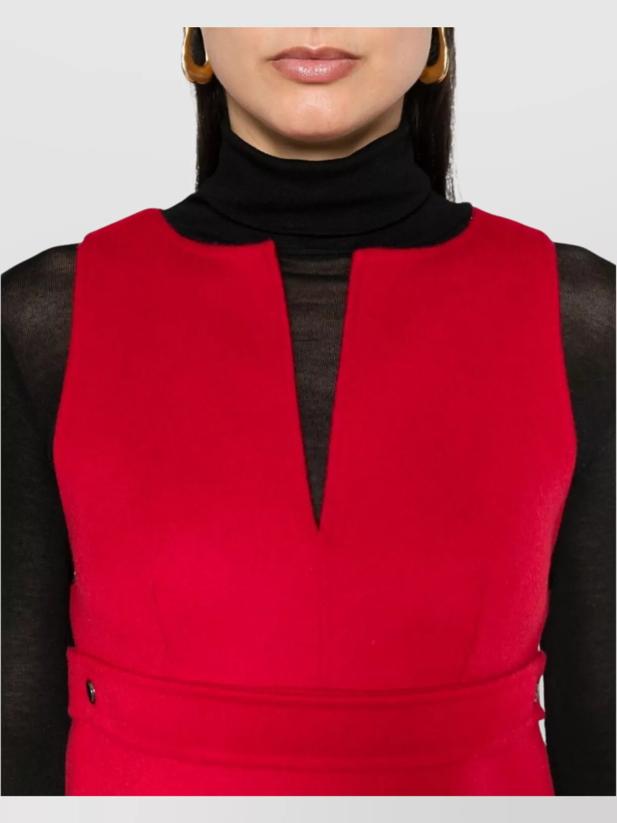 P.a.r.o.s.h Leak Belted Mini Dress In Red
