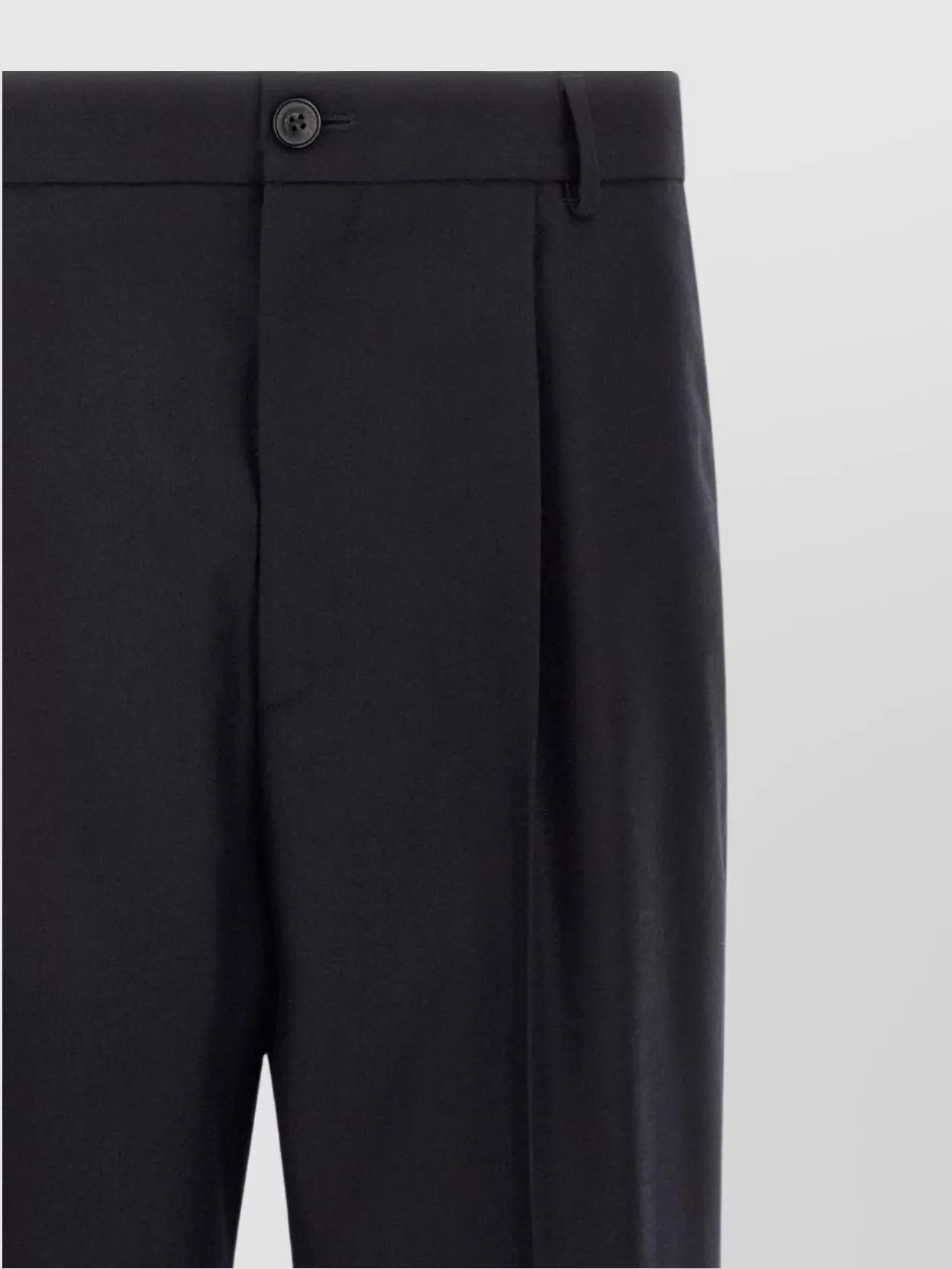 Dries Van Noten Pleated Trousers With Belt Loops And Back Pocket
