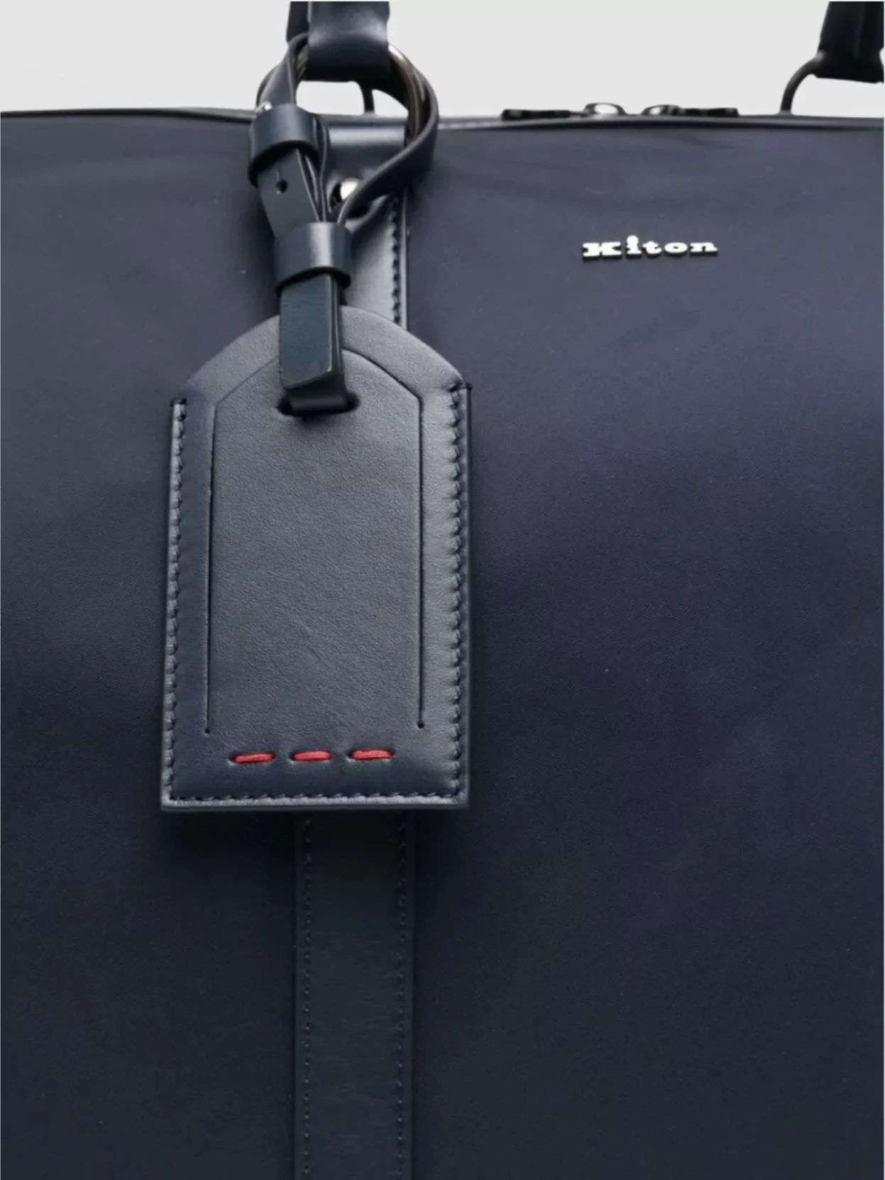 Kiton Logo Tag Travel Bag