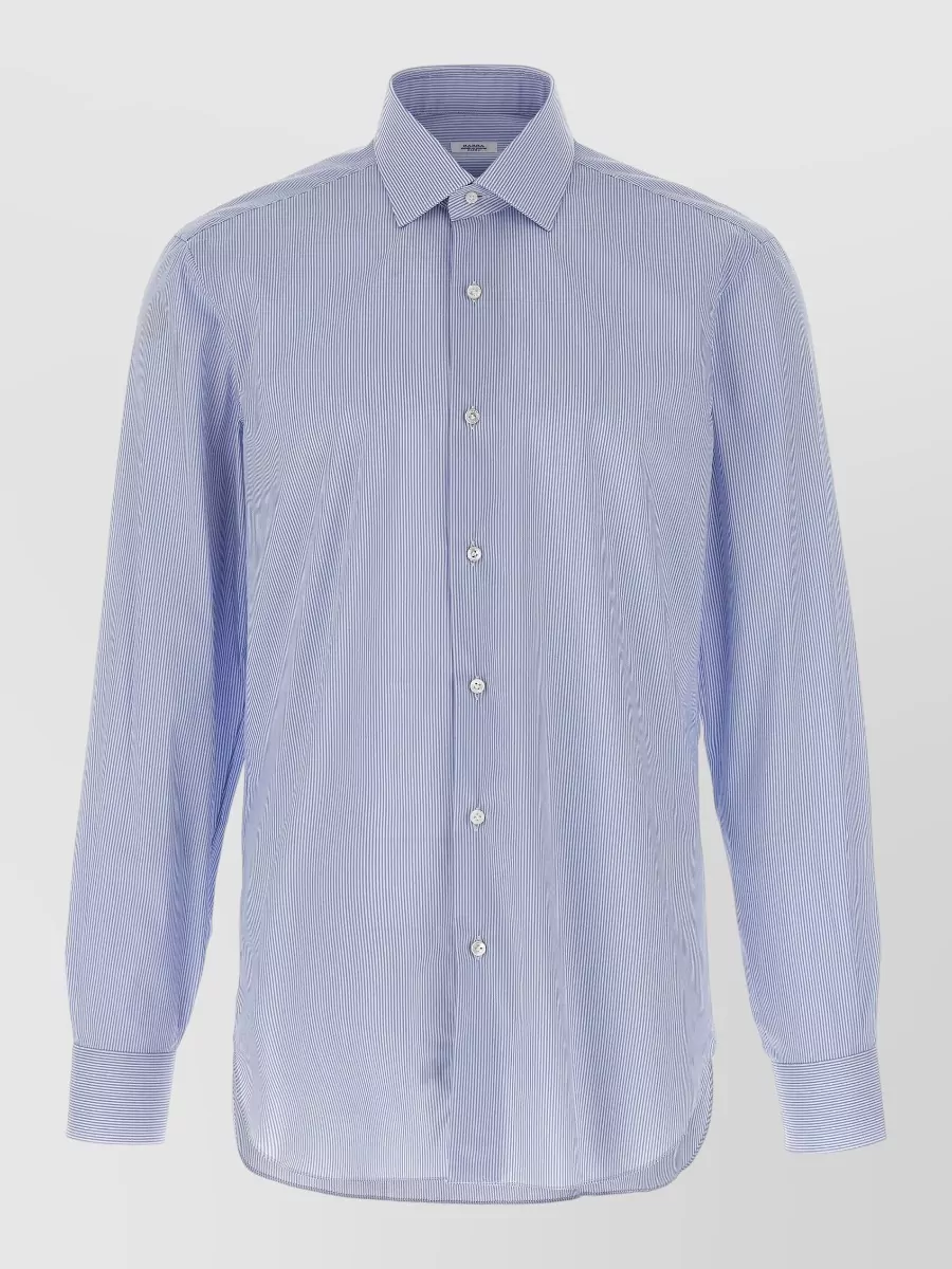 Barba striped cotton shirt