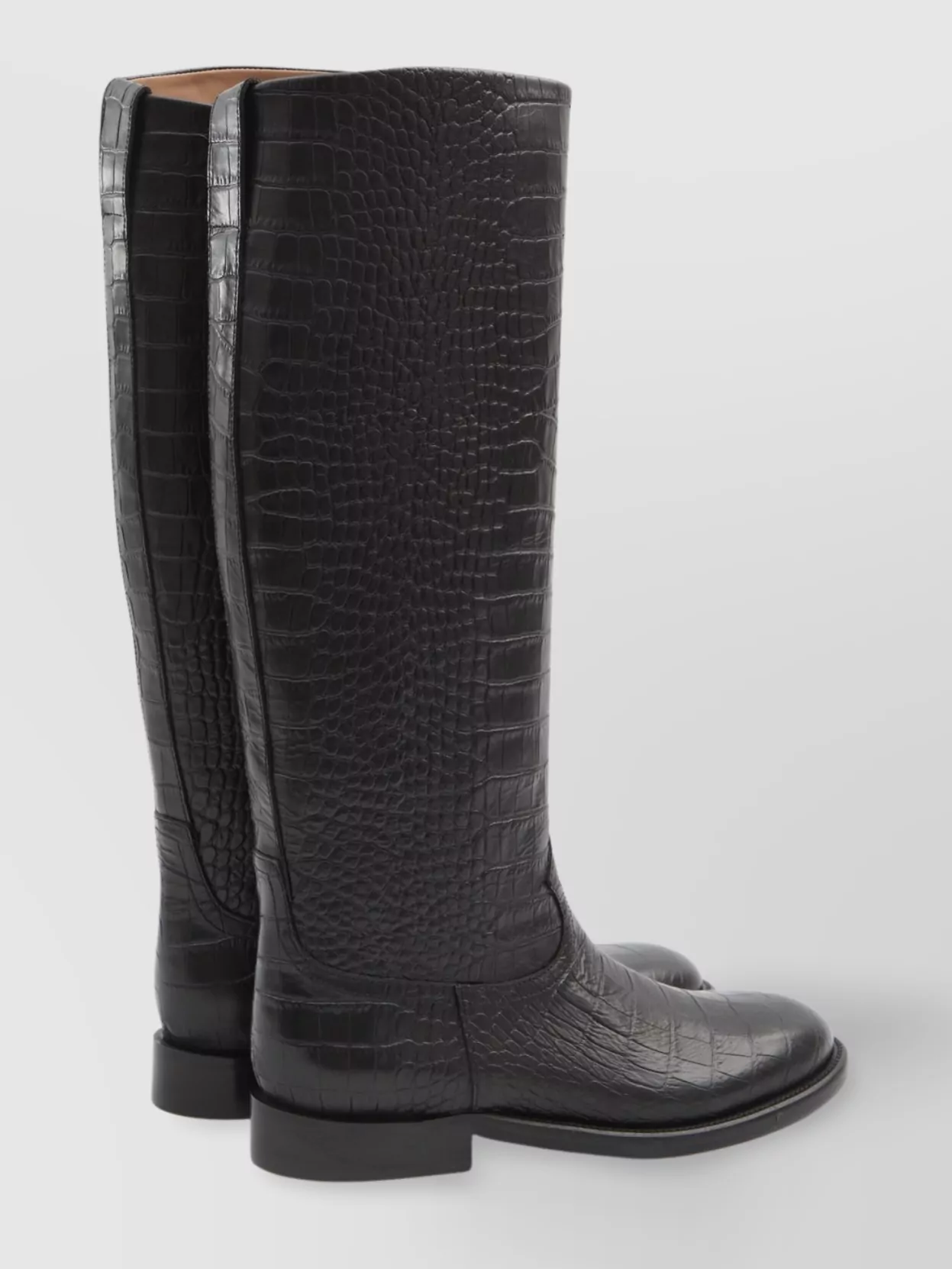 Paris Texas Montana Croco Knee-High Leather Boots