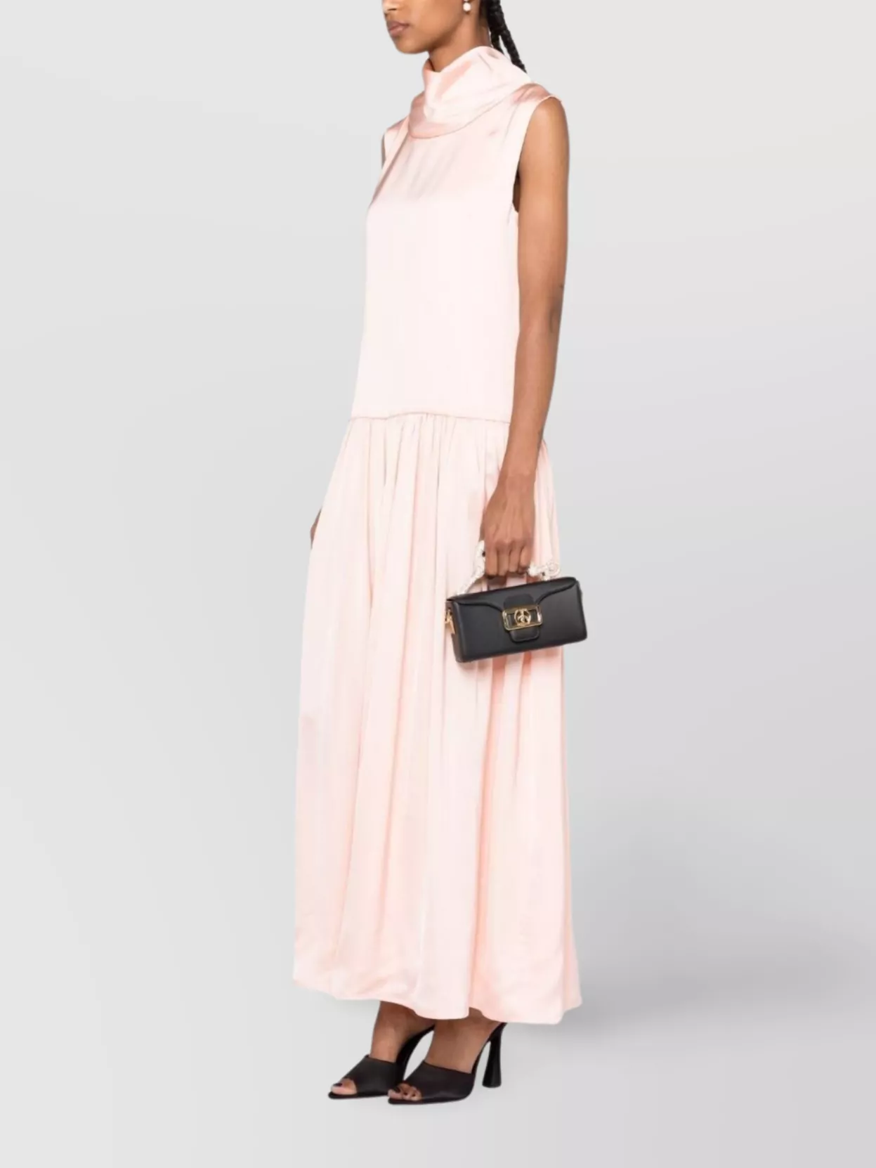 Lanvin Embellished Buckle Clutch Bag