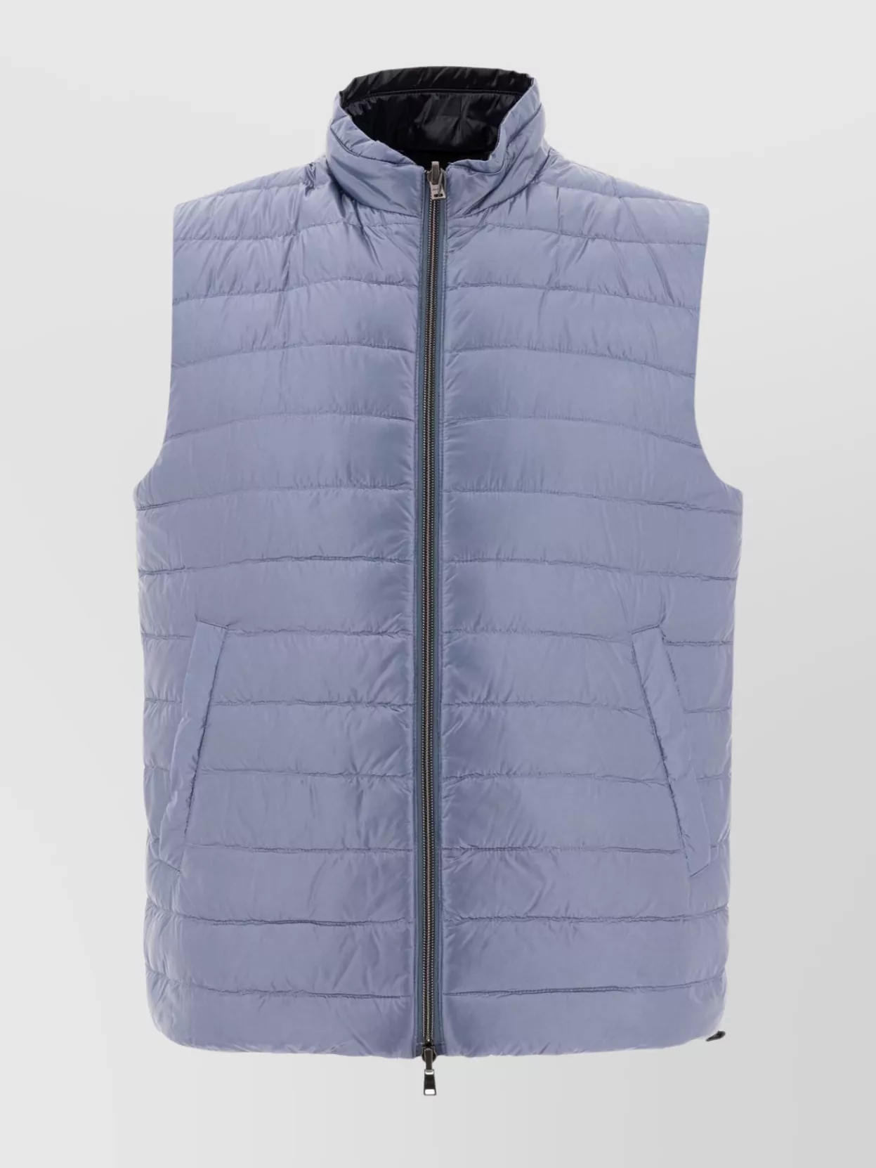 Herno Collar Quilted Pockets Sleeveless Jackets