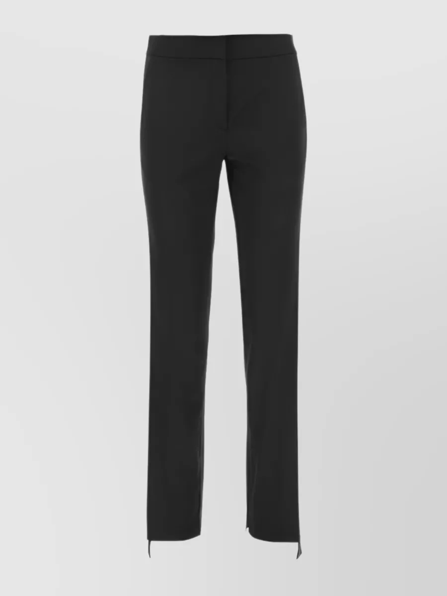Shop Stella Mccartney Versatile Straight Leg Trousers In Black