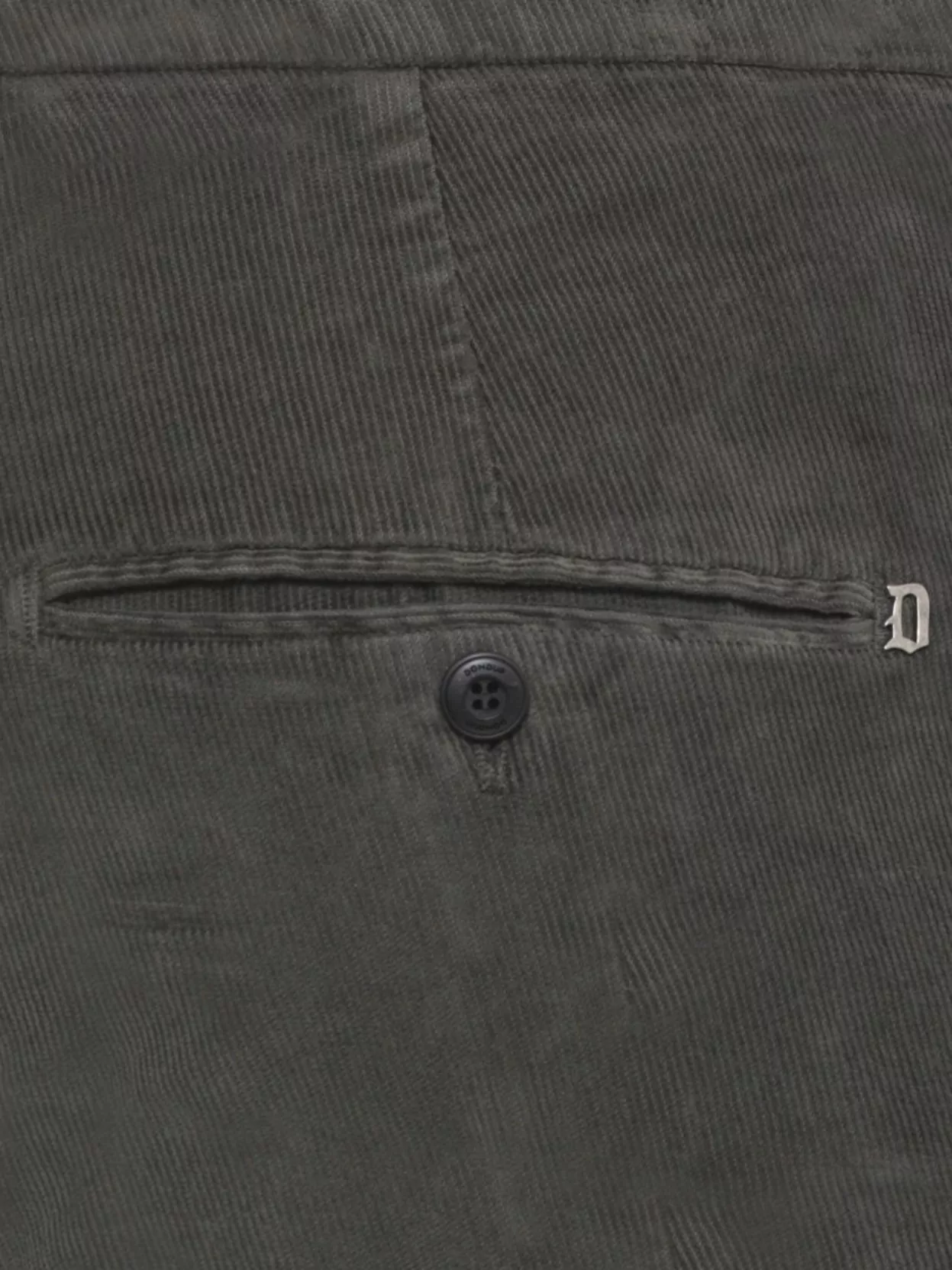 Dondup Straight Leg Corduroy Trousers And Pockets