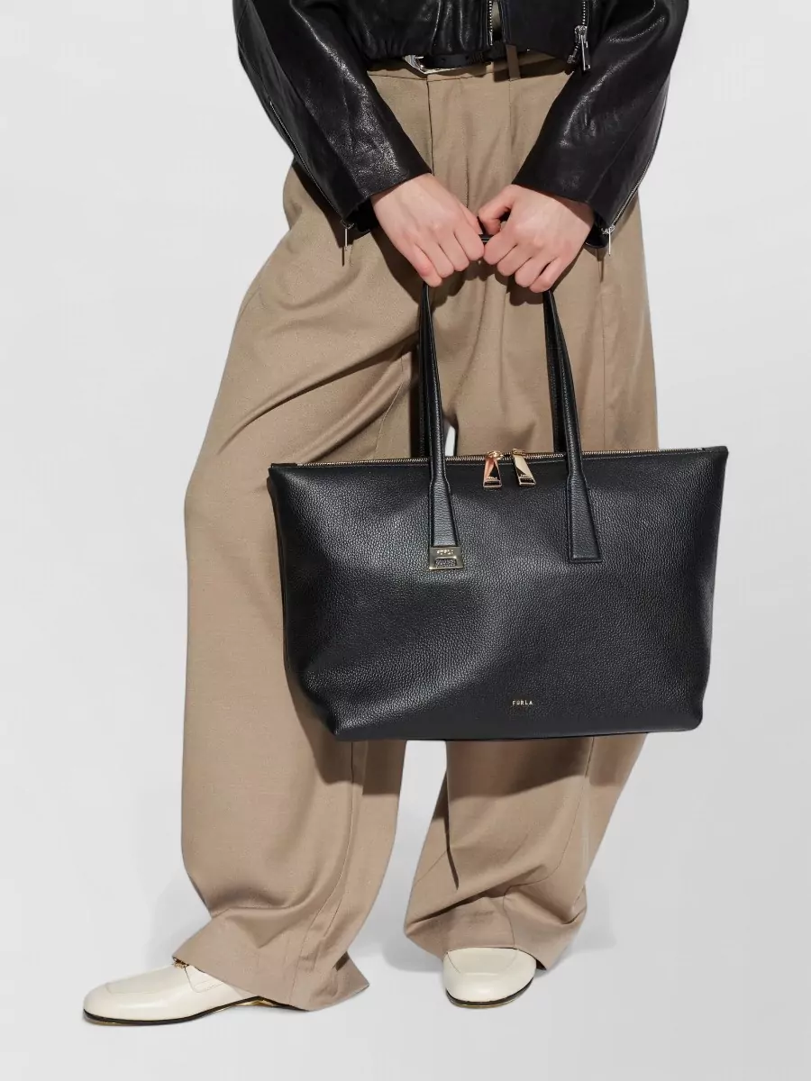 Furla Large Leather Tote Bag