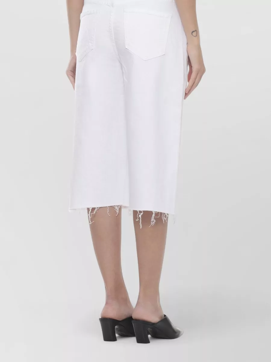 Mother Straight Knee-Length Denim Shorts