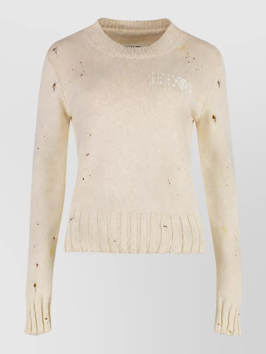 Mm6 Maison Margiela Printed cotton sweatshirt