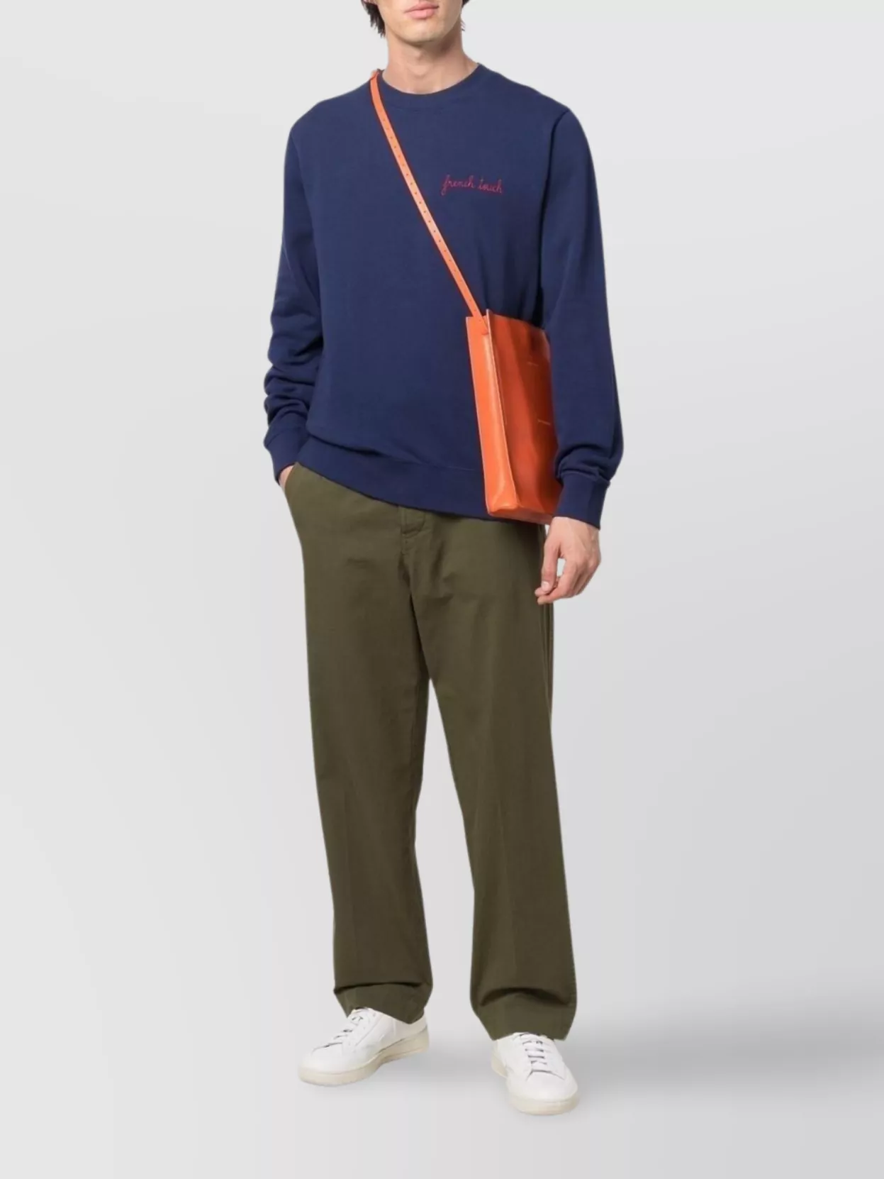 Maison Labiche Crew Neck Embroidered Slogan Sweatshirt