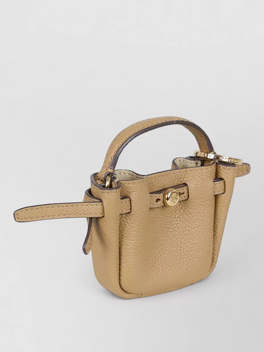 Tory Burch Romy Bucket Bag Key Fob Top Handle