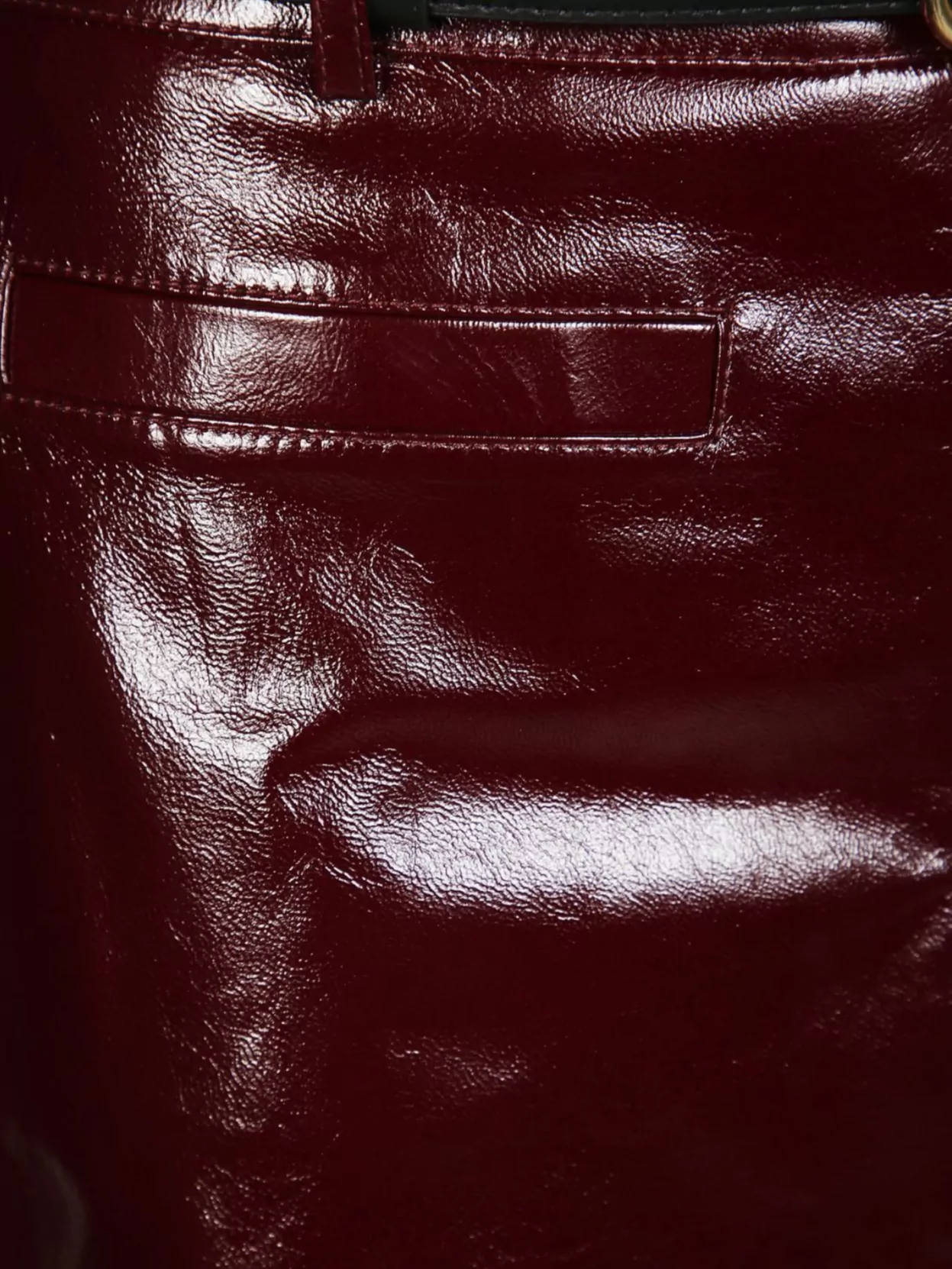 Self-Portrait Leather Slim-Fit Mini Skirt