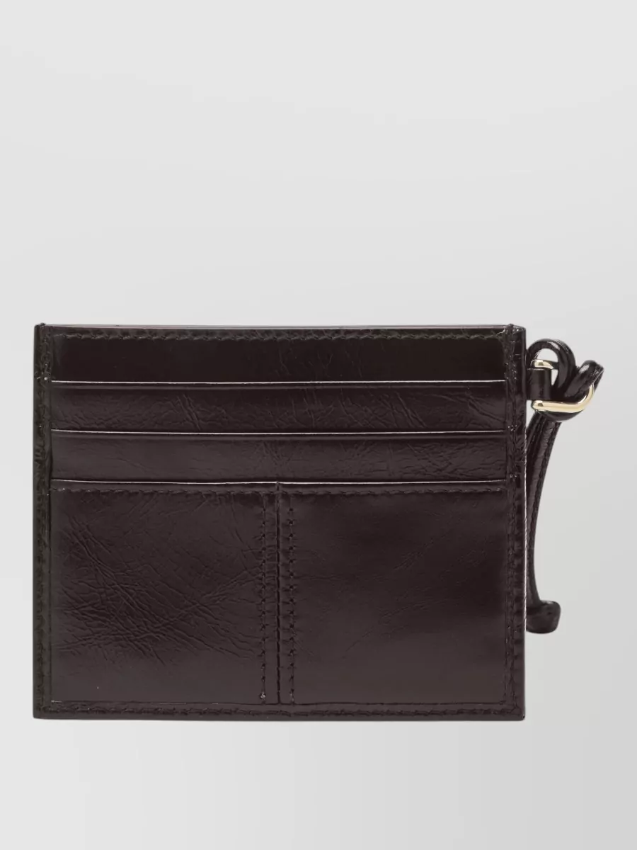 Prada leather card holder
