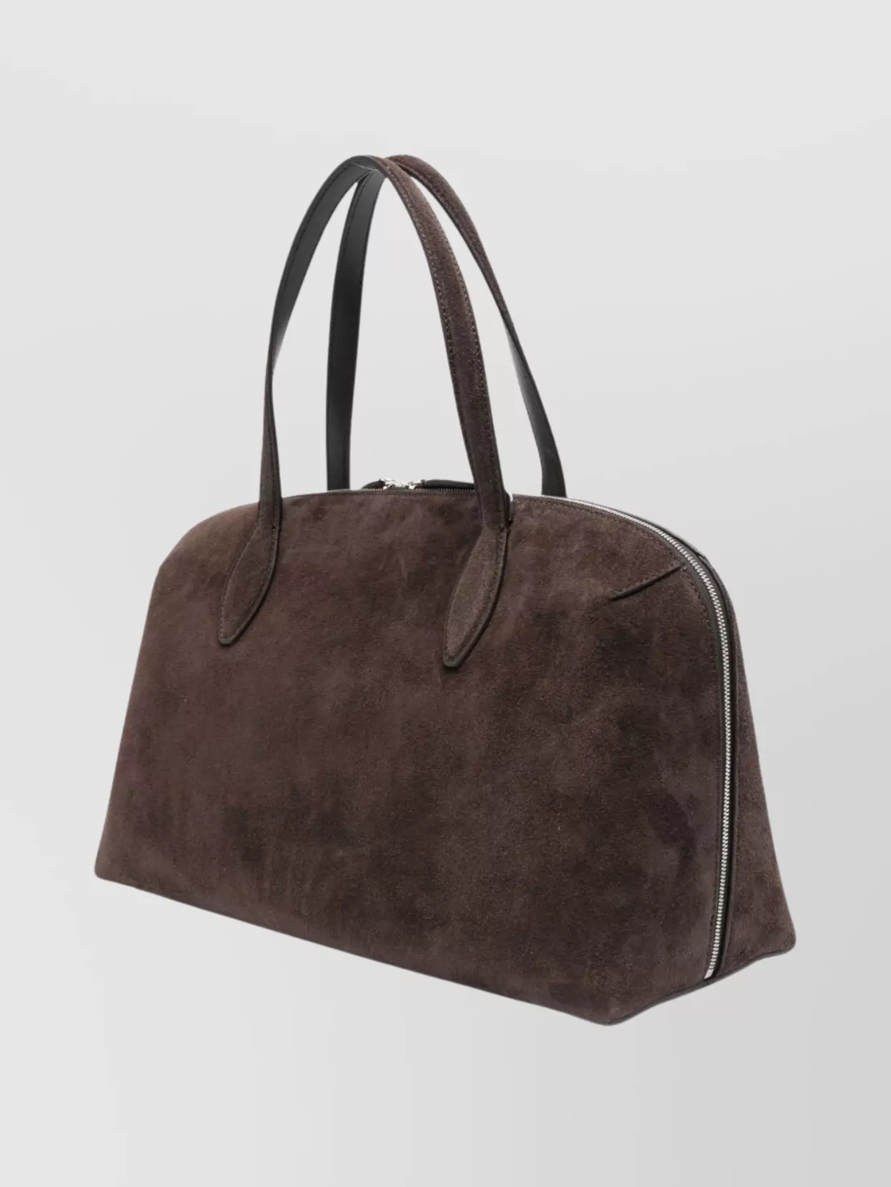 Totême Suede Leather Shoulder Tote Bag In Brown