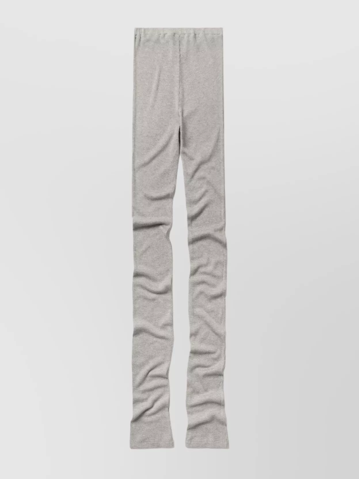1989 Studio Waffle Leggings With Button Detailing And Elastic Waistband In Gray
