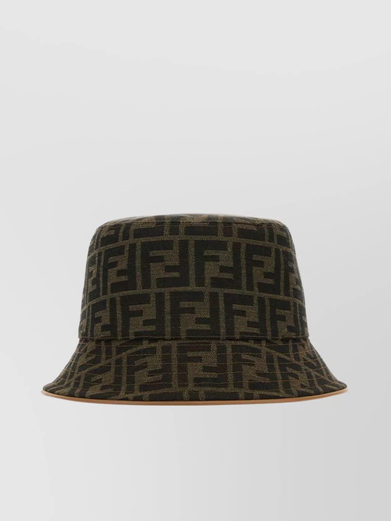 Fendi Wide Brim Bucket Hat In Brown