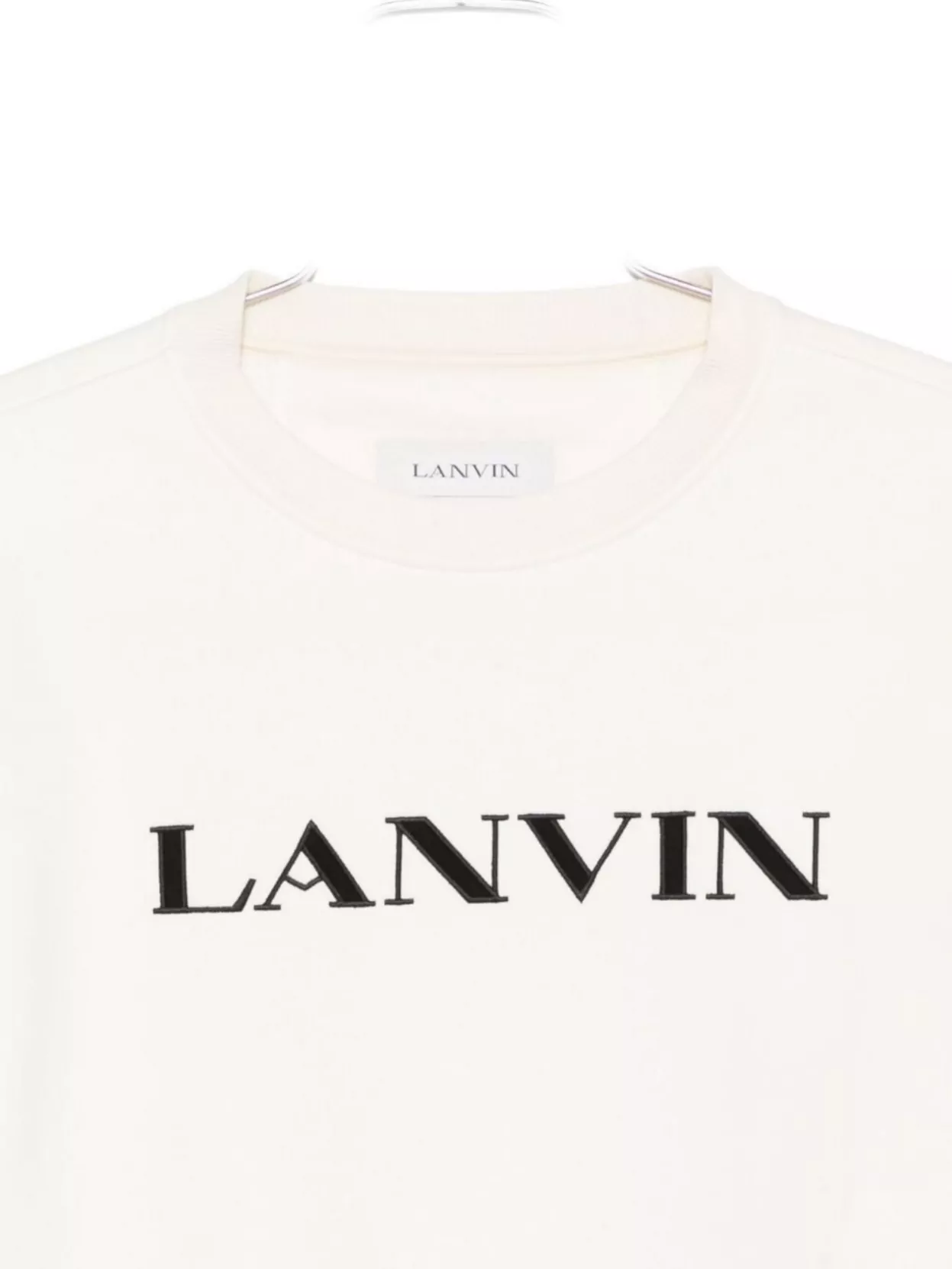 Lanvin Ribbed Hem And Cuffs Crew Neck Sweater