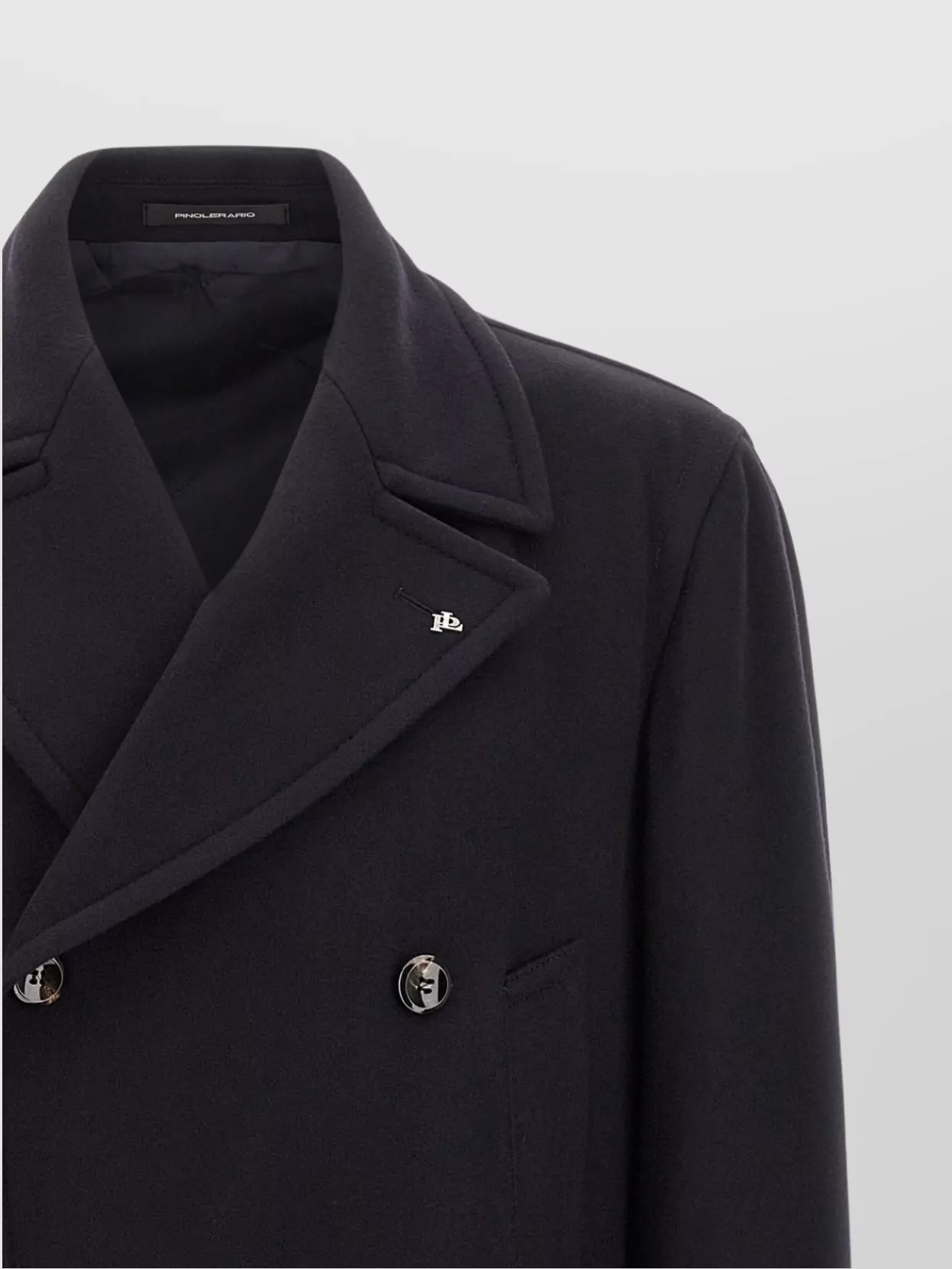 Tagliatore Double-Breasted Coat Featuring Flap Pockets