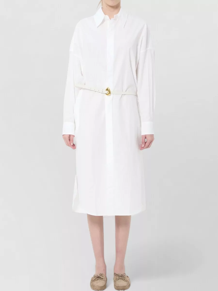 The Frankie Shop organic cotton relaxed-fit midi shirt dress