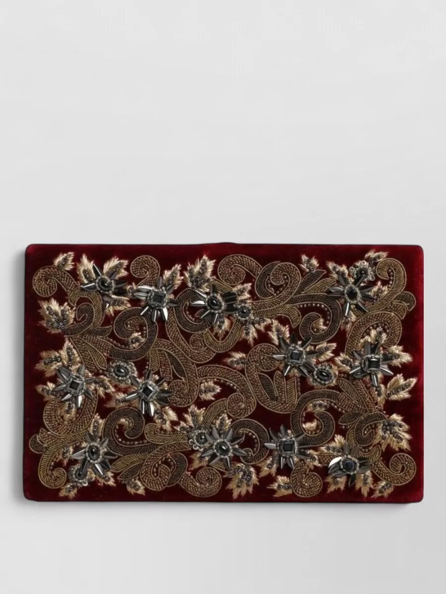 Dolce&Gabbana devotion velvet clutch bag