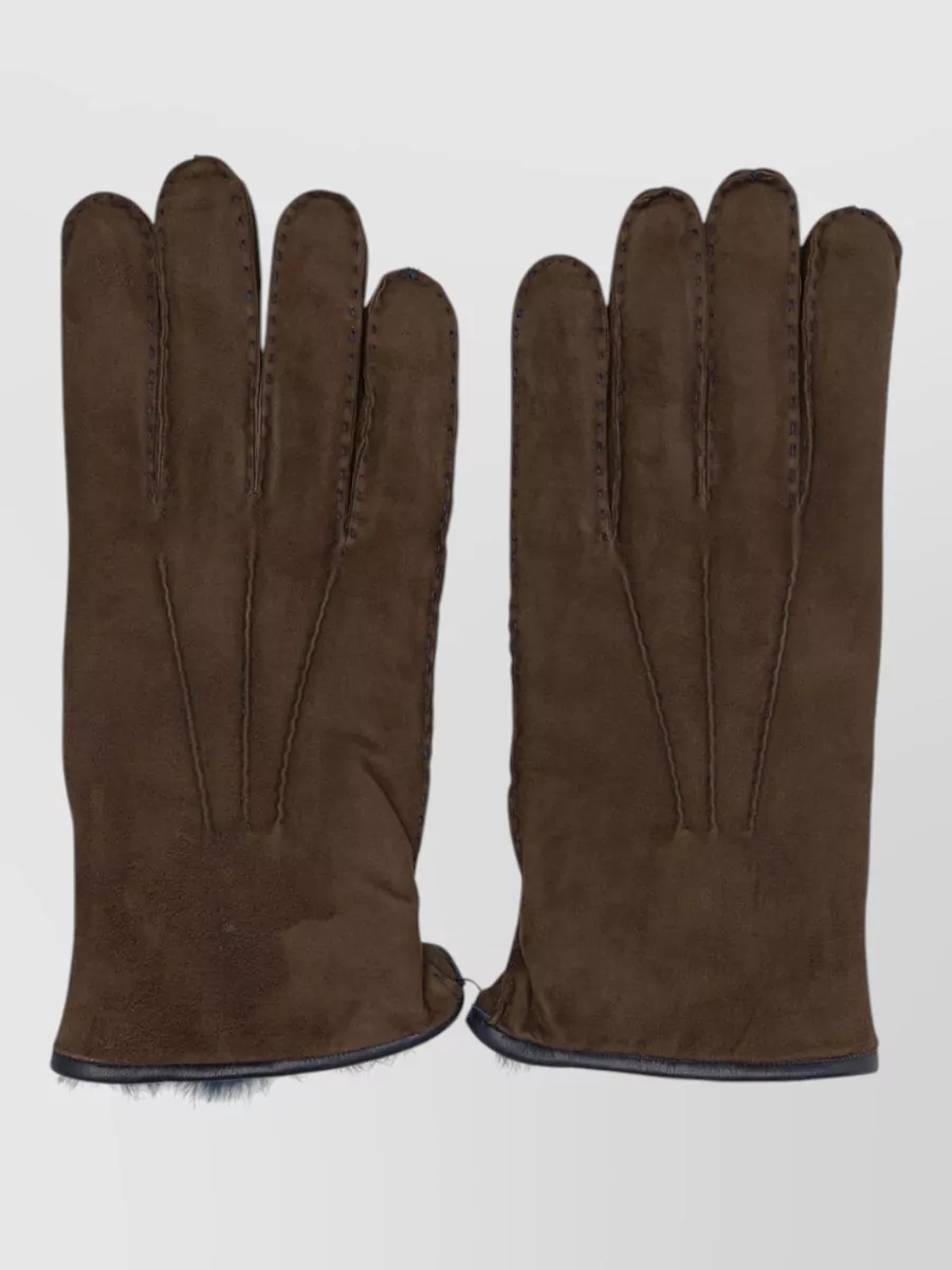 Restelli Suede leather gloves
