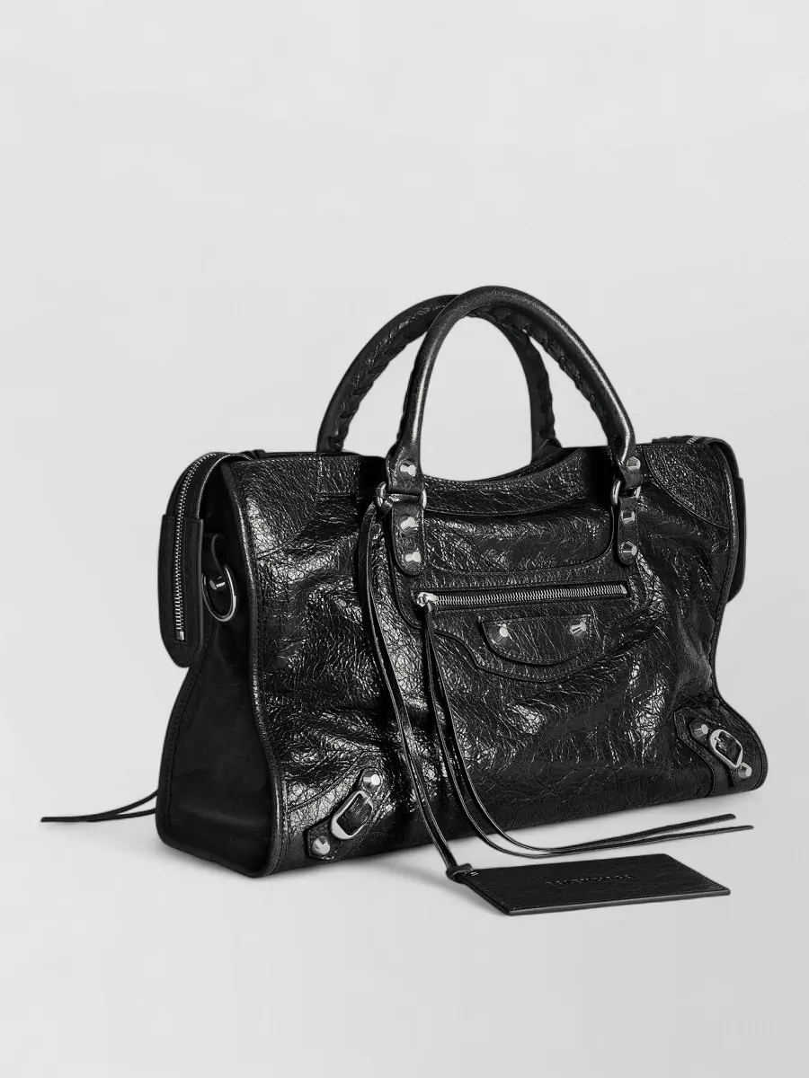Balenciaga Le City Medium Leather Shoulder Bag