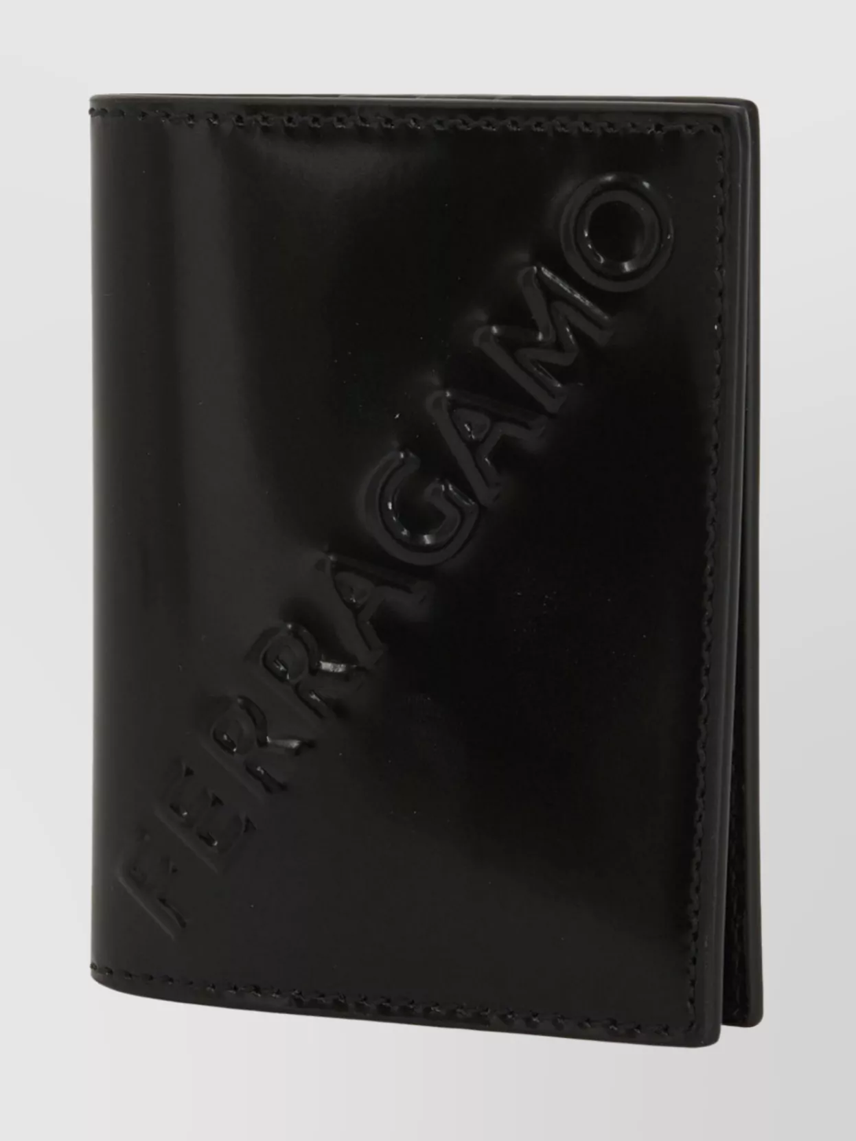 Ferragamo Leather Bi-Fold Wallet With Sleek Design