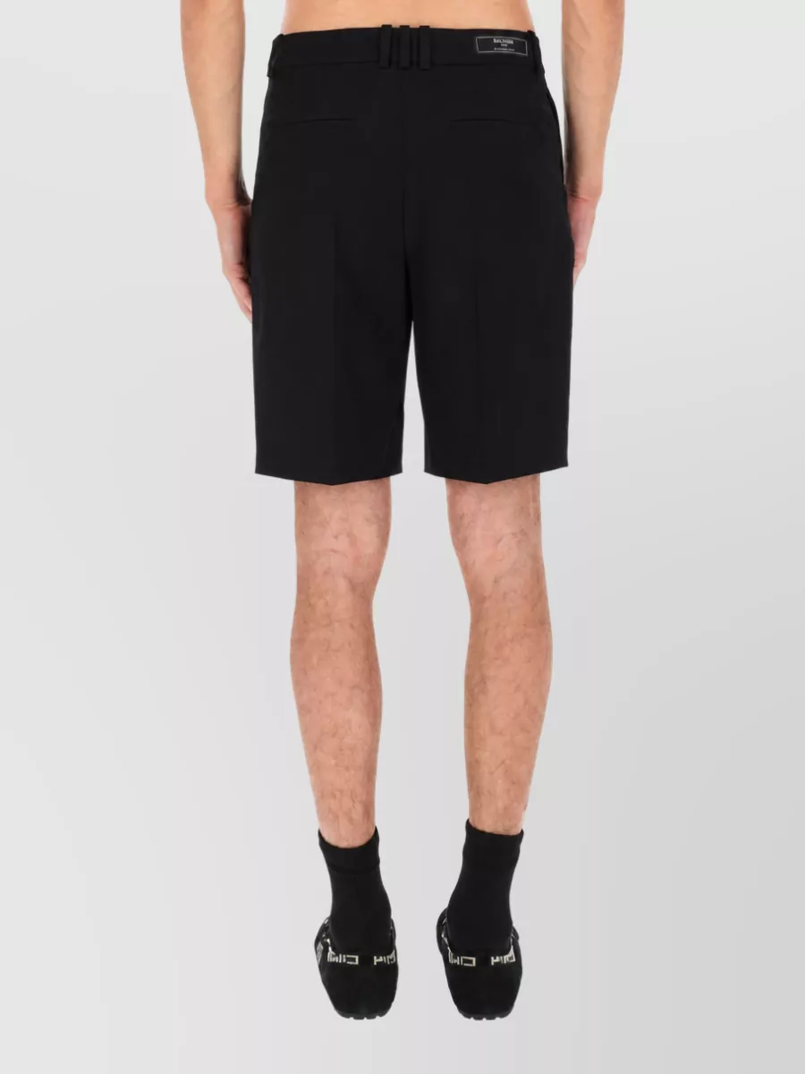 Balmain Wool Tailored Shorts
