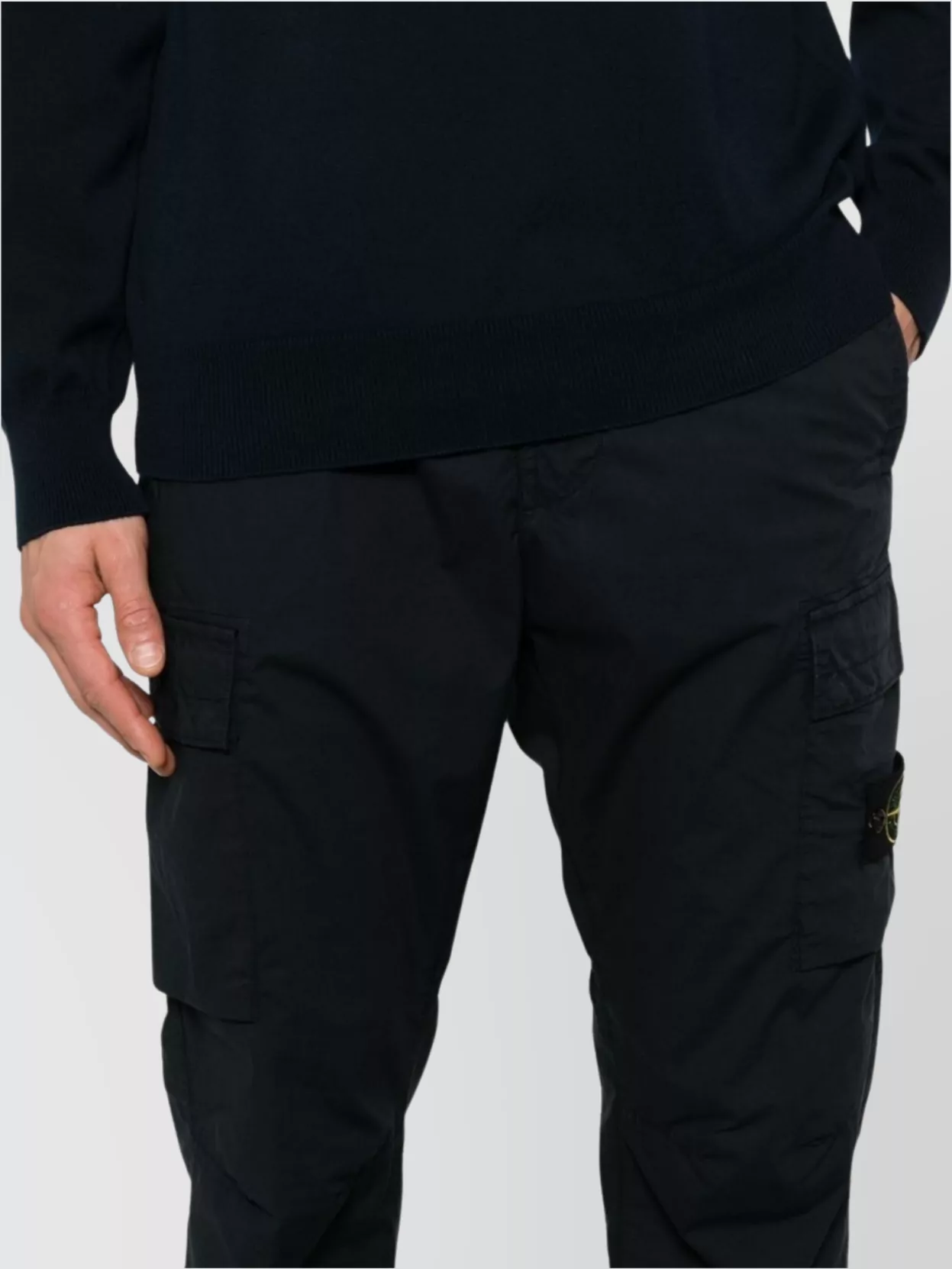 Stone Island Cargo Pants With Snap Button Pockets