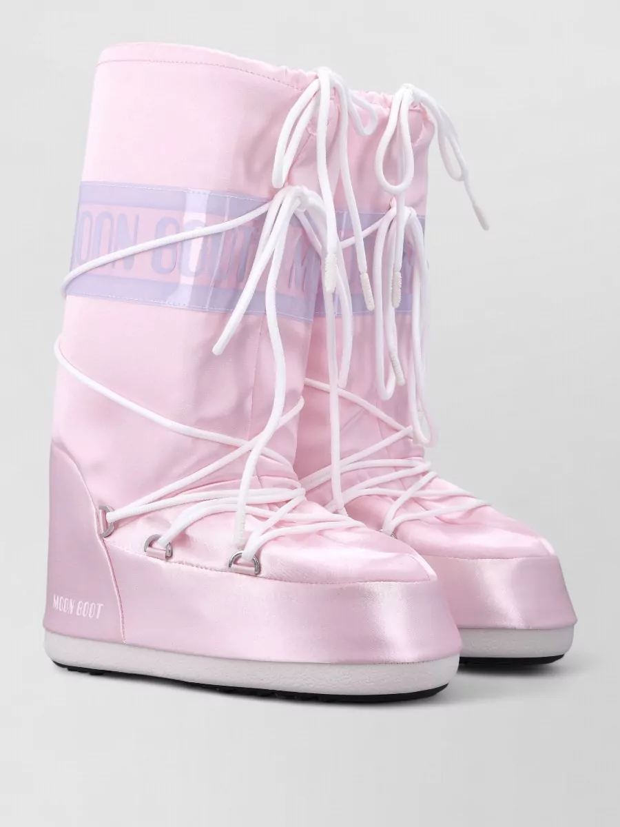 Moon Boot pearly lace-up boots