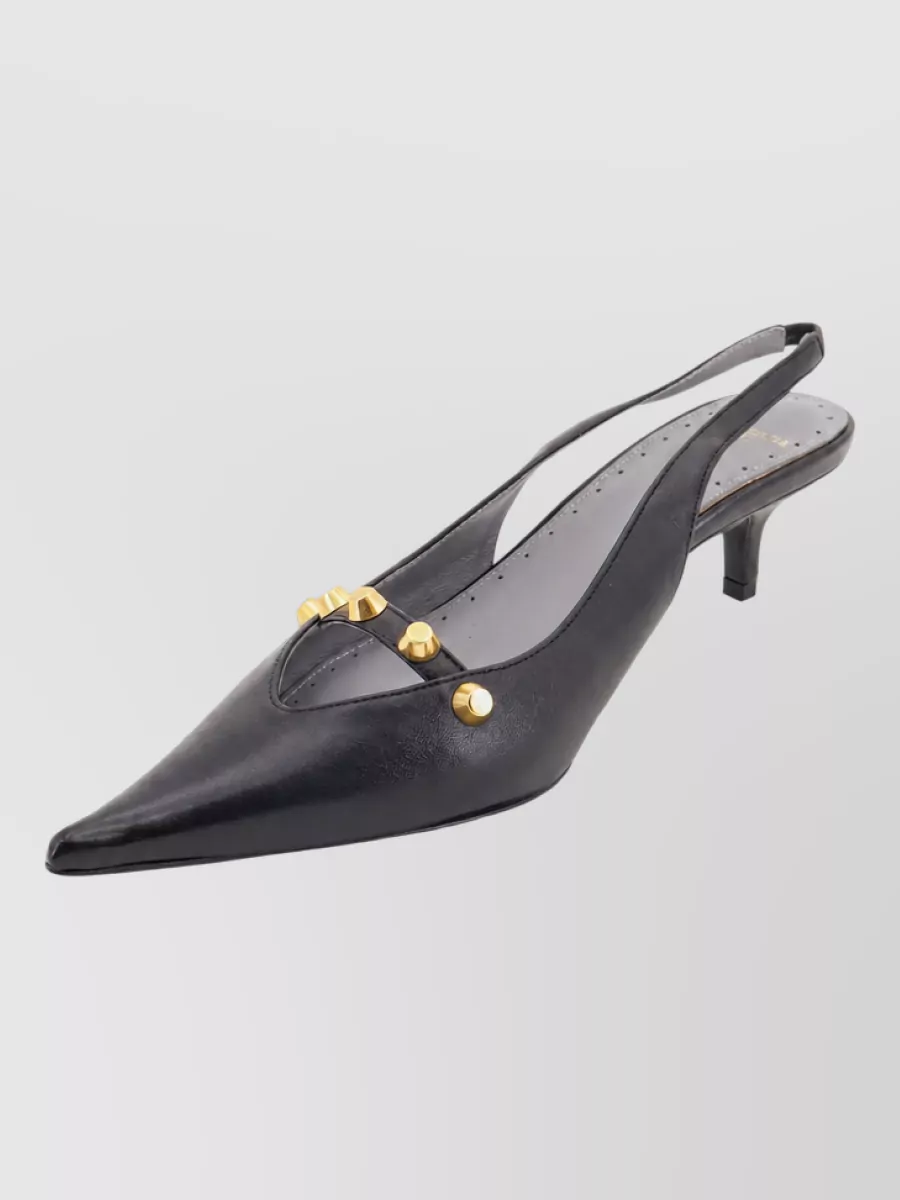 Balenciaga Leather Slingback Mules