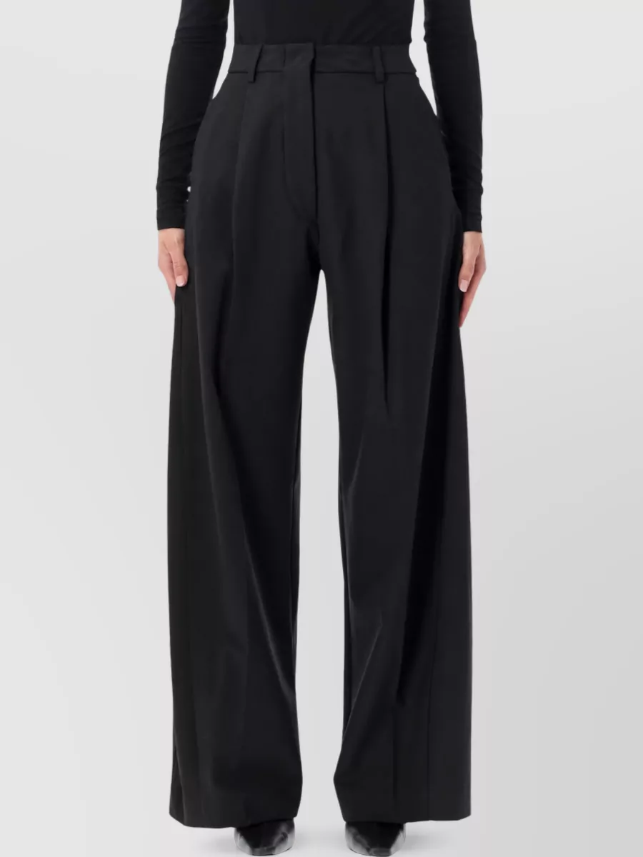 Thelatest high-rise pleated balloon-leg suit trousers