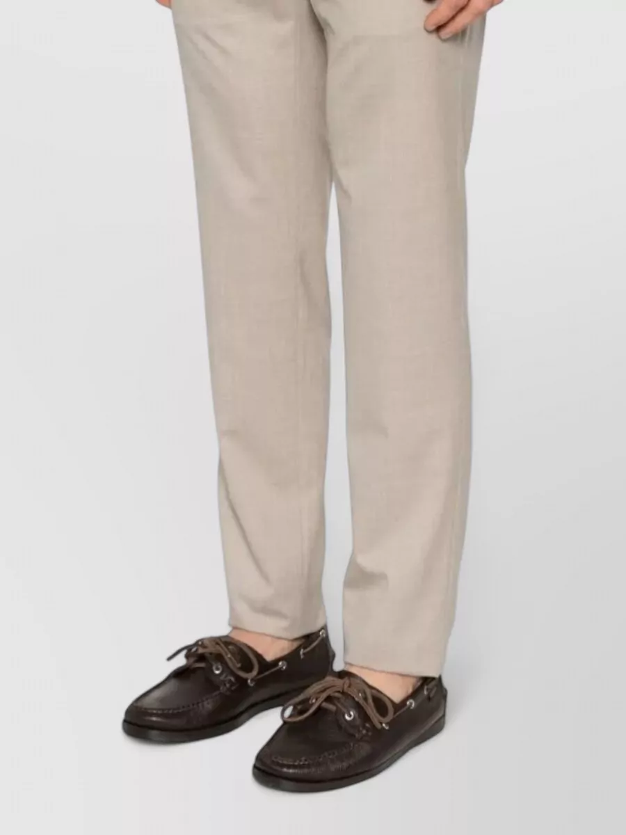 Incotex Virgin Wool Regular-Fit Straight-Leg Trousers