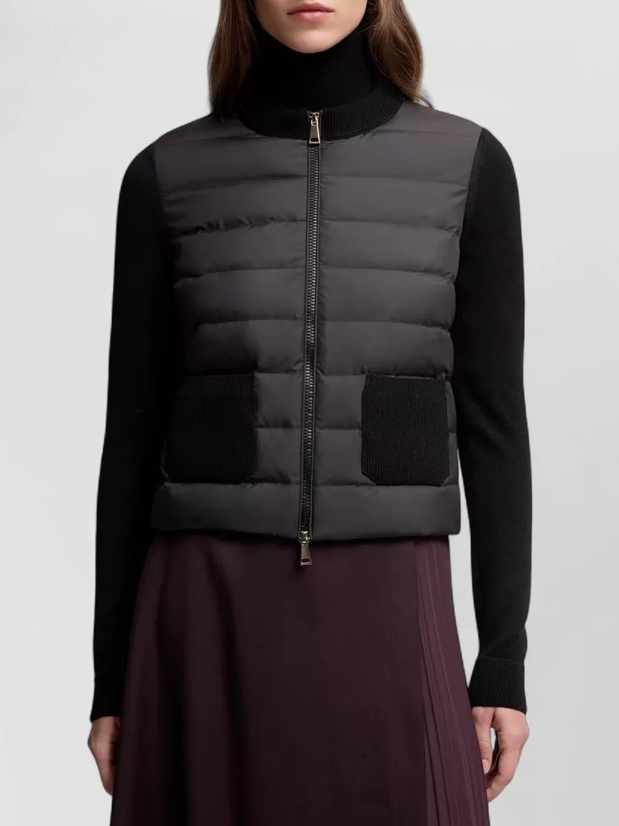 Moncler Down Padded Zip-Up Cardigan