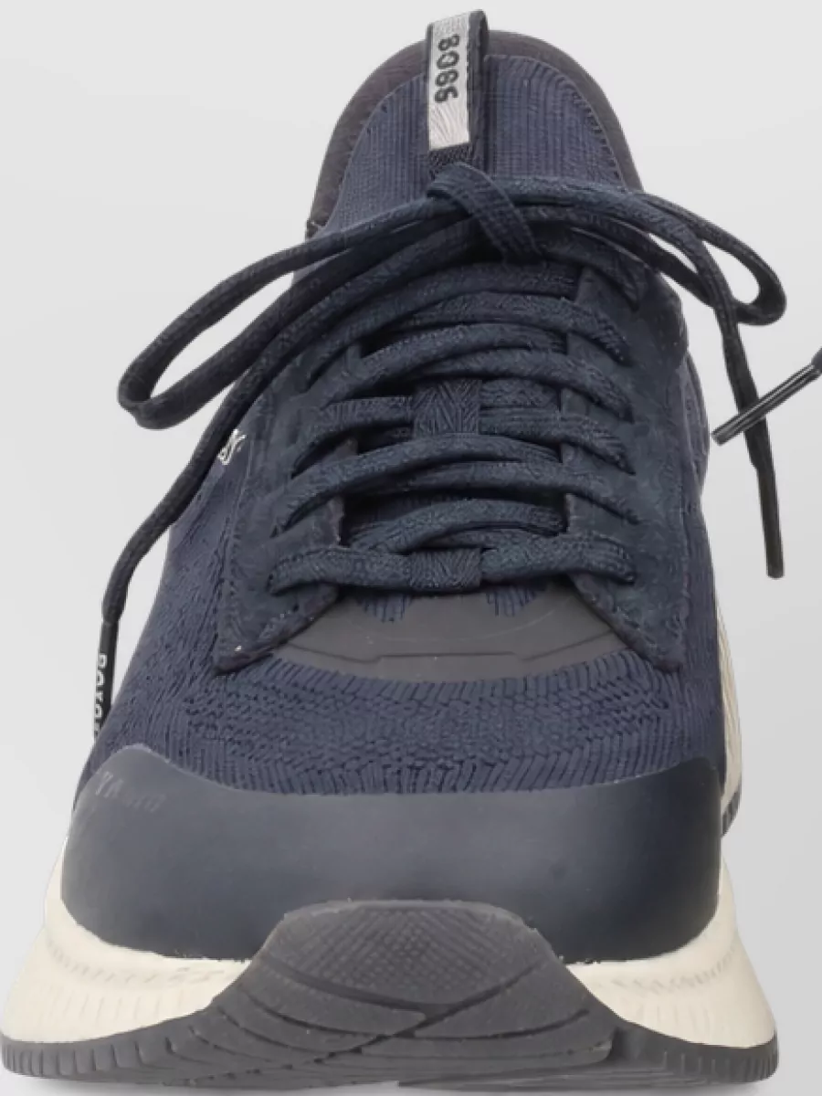 Boss leather low-top sneakers