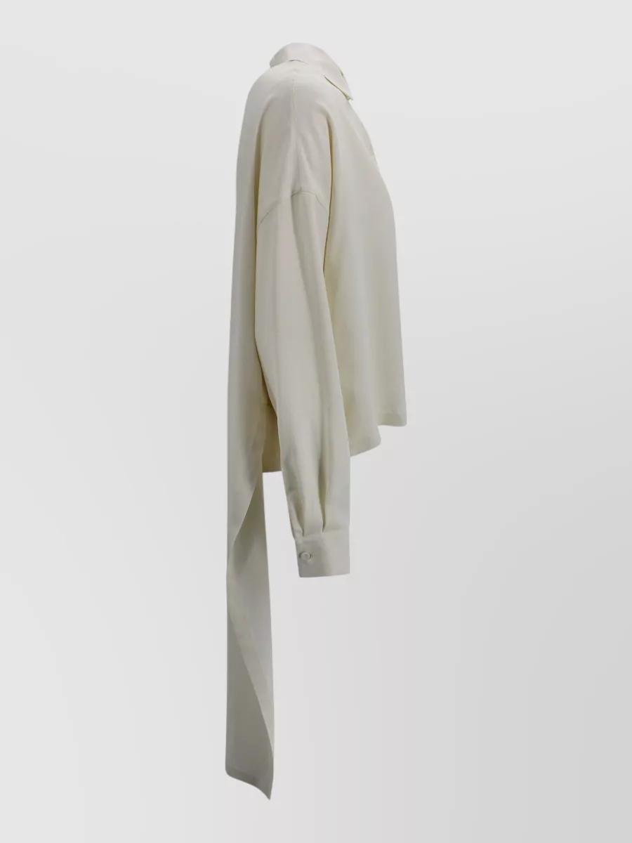 Alberta Ferretti Cropped Cotton Shirt