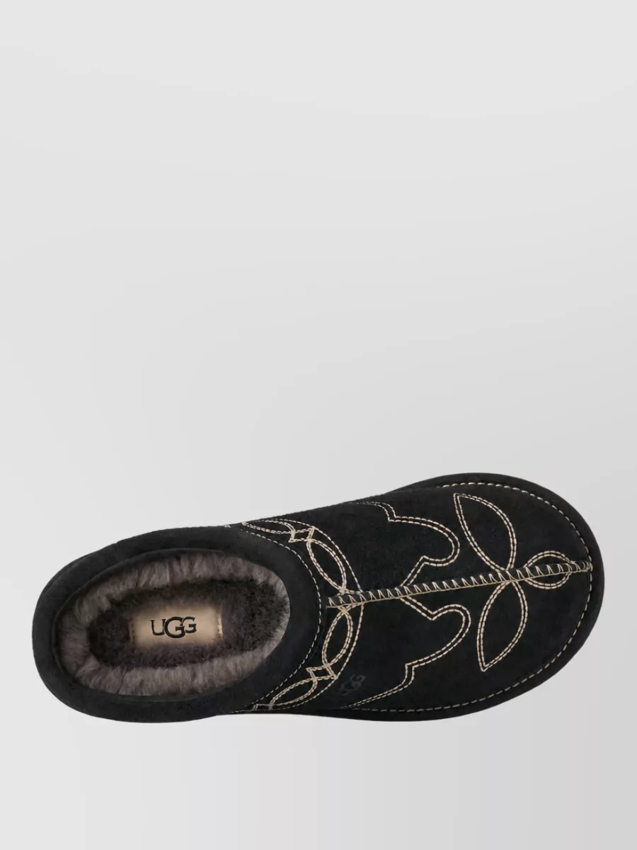Ugg Suede Embroidered Slippers