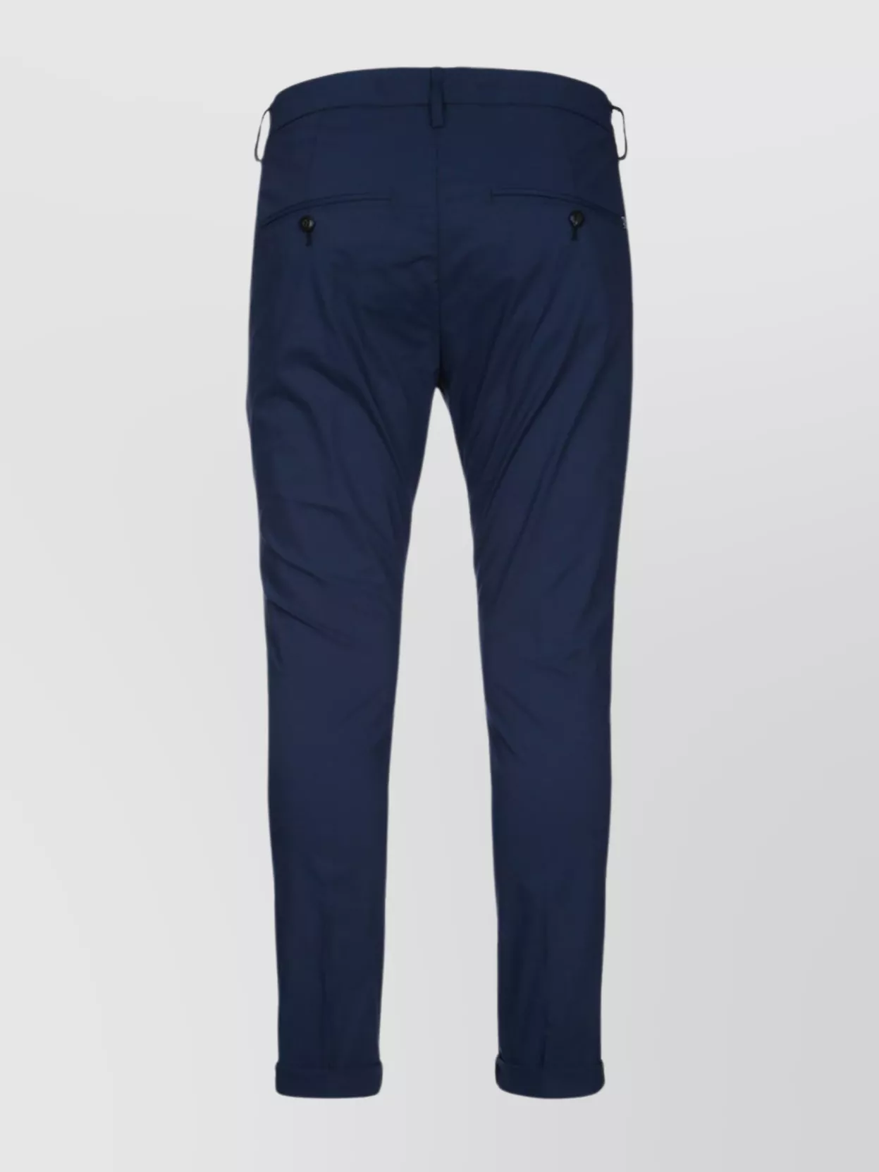 Dondup Gaubert Trousers Cuffed Hem In Blue