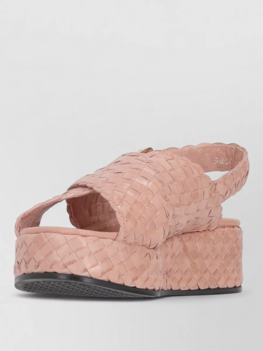 La Rose woven slides