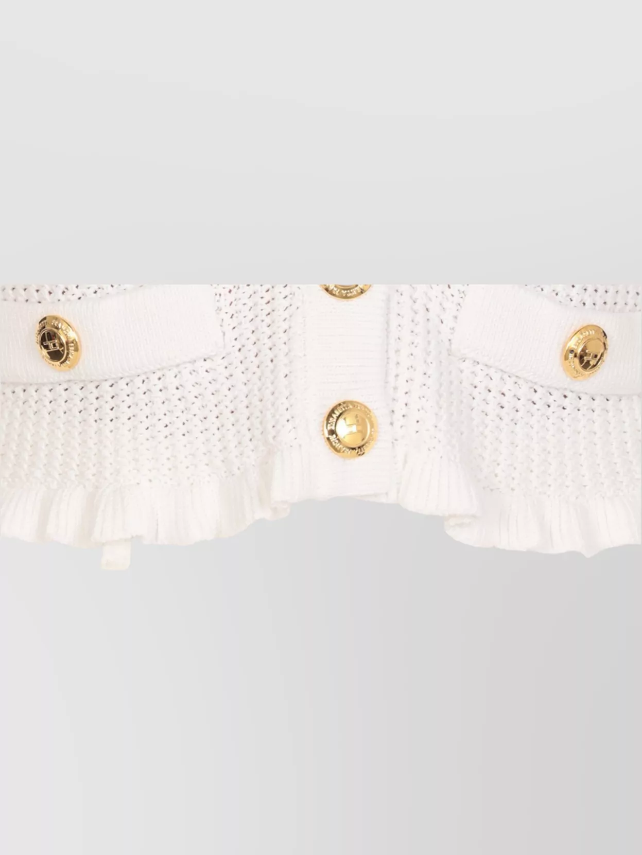 Elisabetta Franchi Knitwear With Crewneck And Ruffled Hem