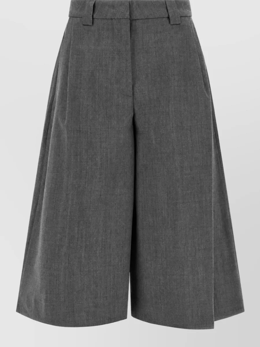 Thelatest High-Rise Wide-Leg Bermuda Shorts