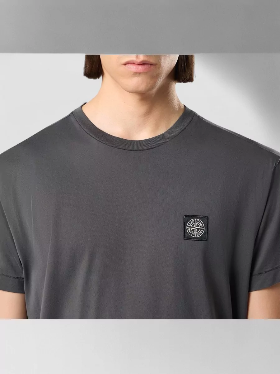 Stone Island Slim-Fit Cotton Logo-Patch T-Shirt