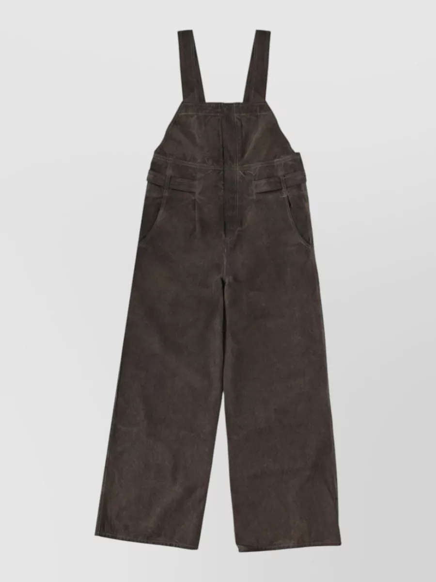 Uma Wang Cotton Wide-Leg Dungarees