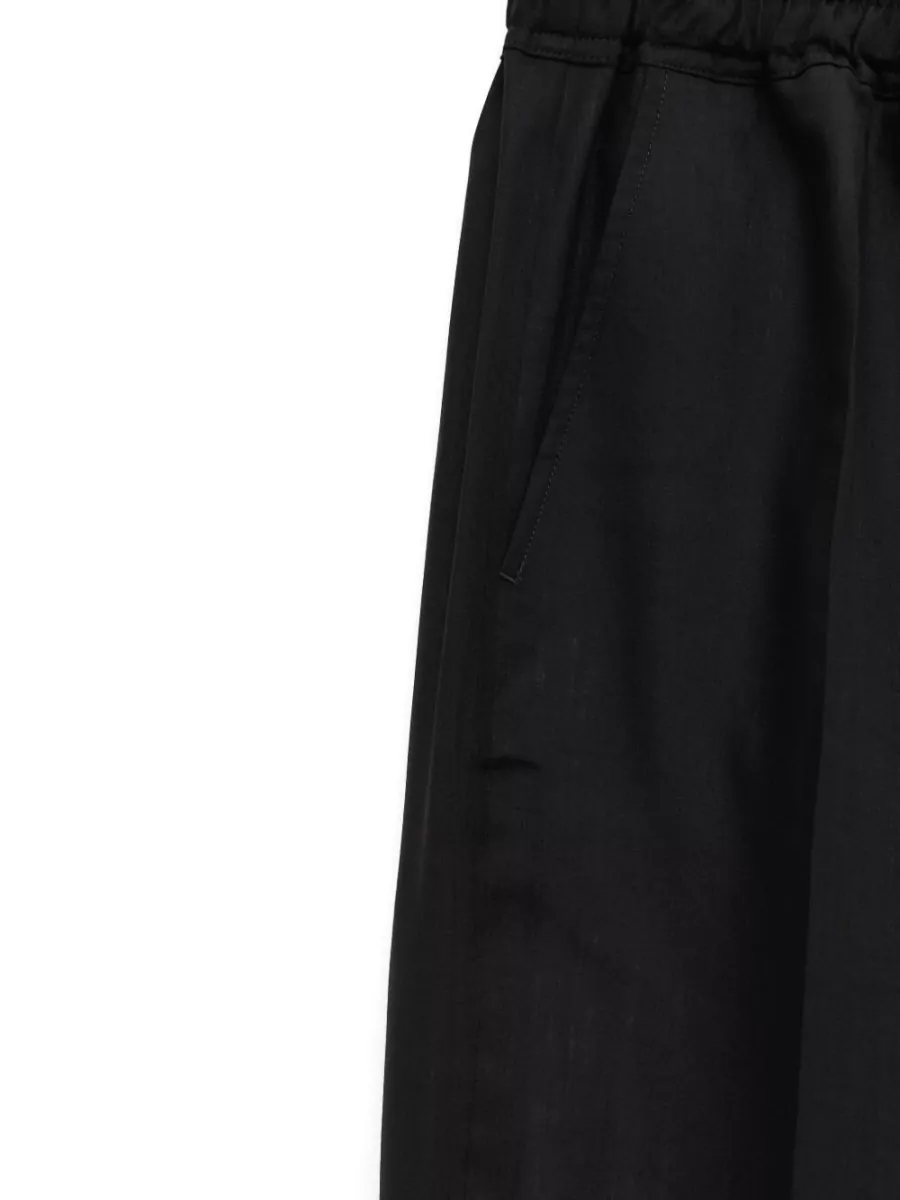 Rick Owens Straight Leg Trousers Nylon And Silk Blend In Black
