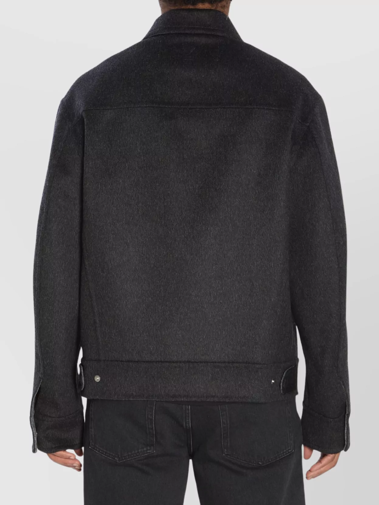 Ami Paris Wool Trucker Jacket Pointed Collar