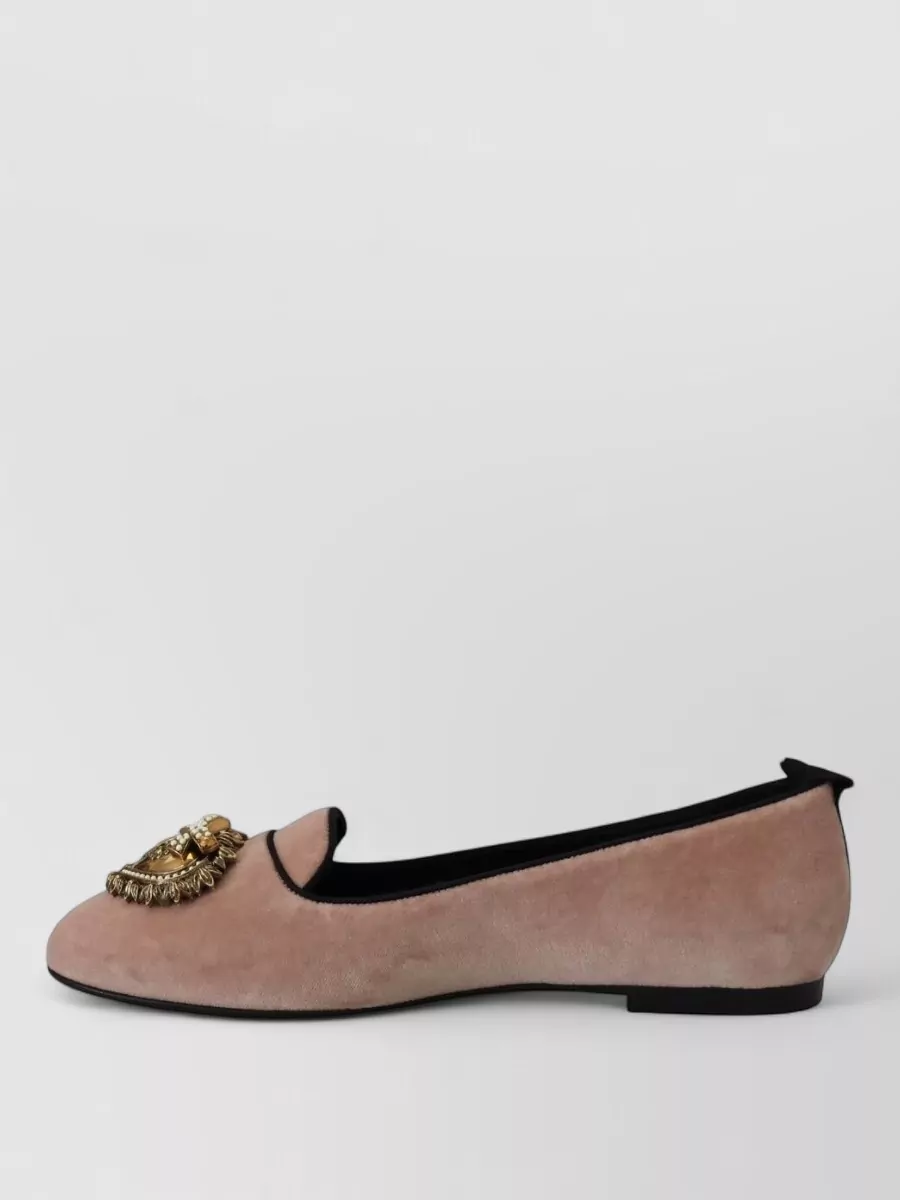 Dolce&Gabbana Velvet Ballerina Flats