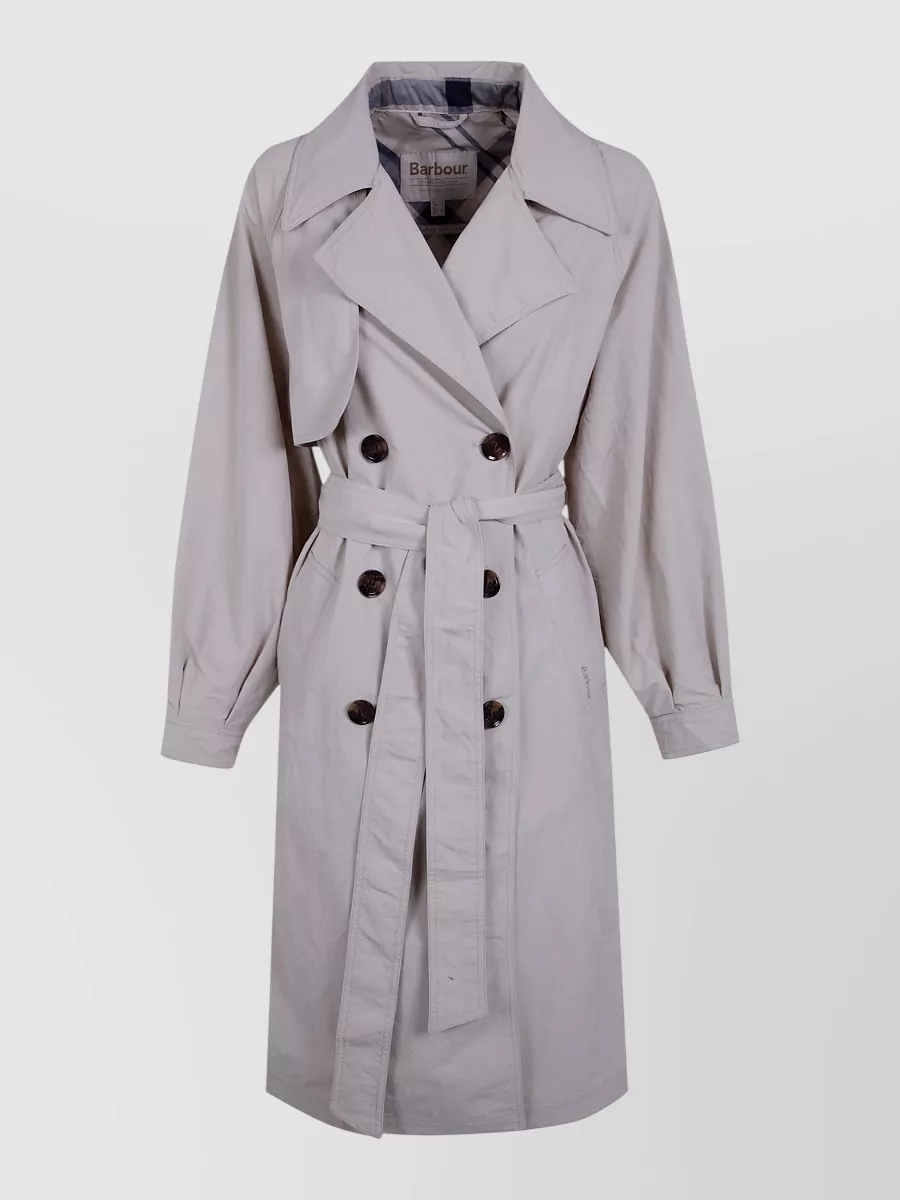 Barbour Showerproof Double-Breasted Belted Trench Coat