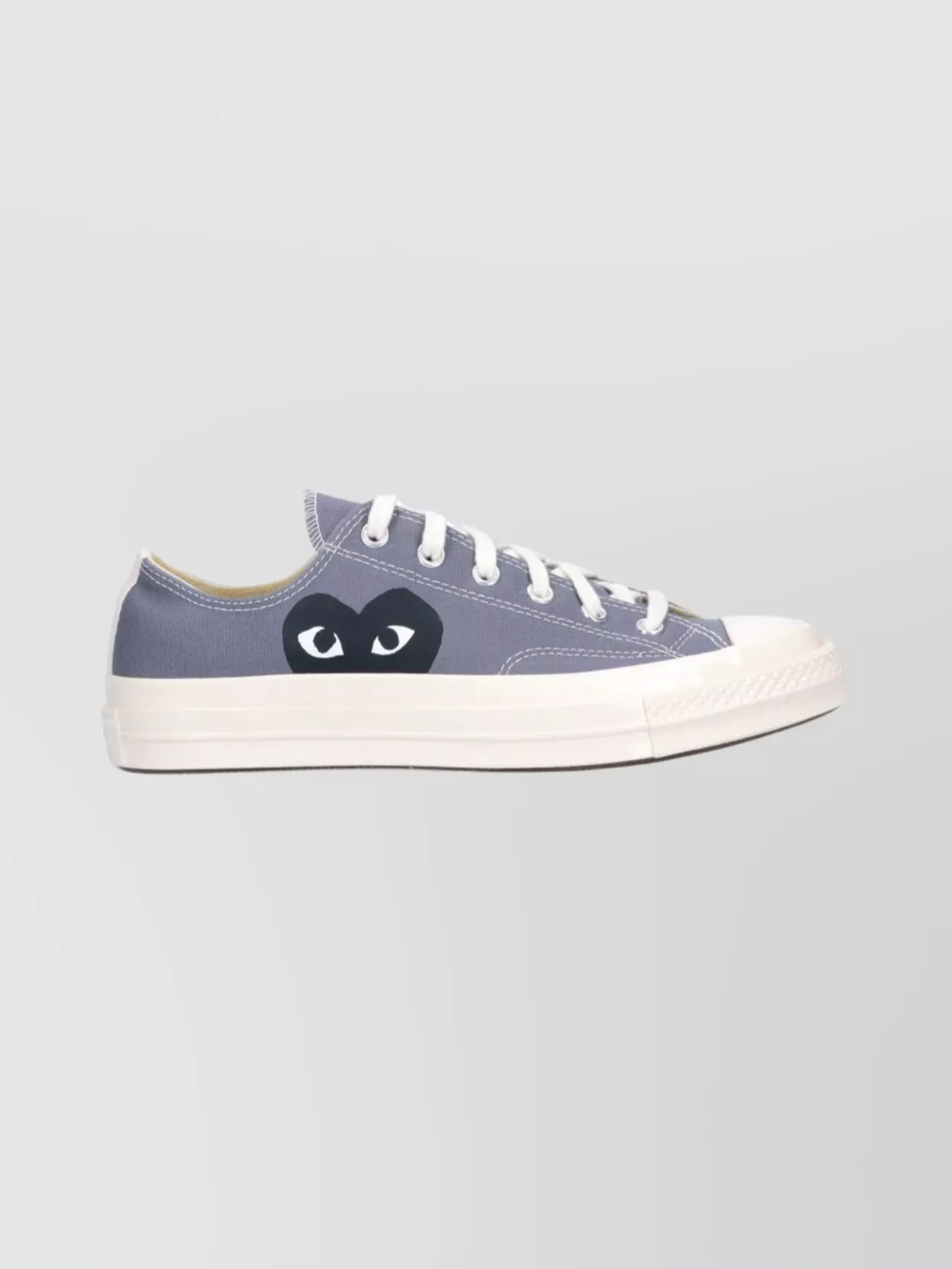 Comme Des Garçons Play Casual Low Top Sneakers With Canvas Upper