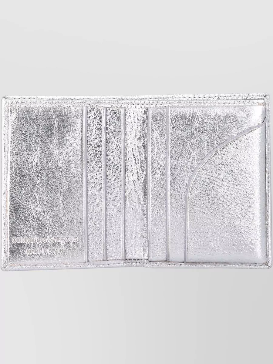 Comme Des Garçons Metallic Leather Card Holder