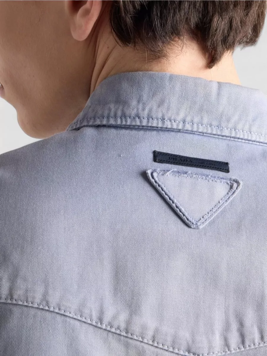 Prada Shirt Button Down Collar Chest Pockets